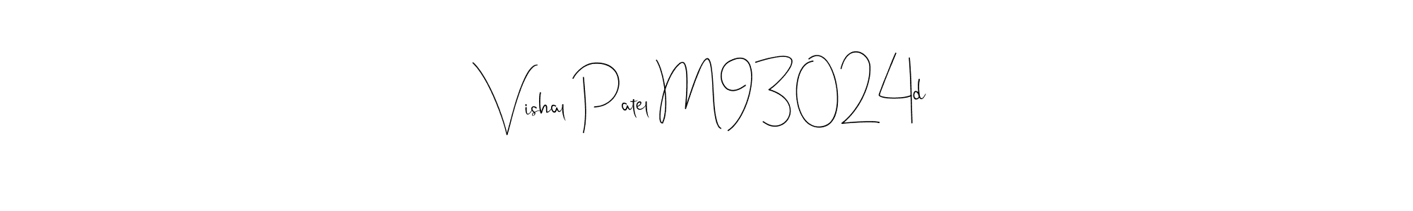 Make a beautiful signature design for name Vishal Patel M93024d. With this signature (Andilay-7BmLP) style, you can create a handwritten signature for free. Vishal Patel M93024d signature style 4 images and pictures png
