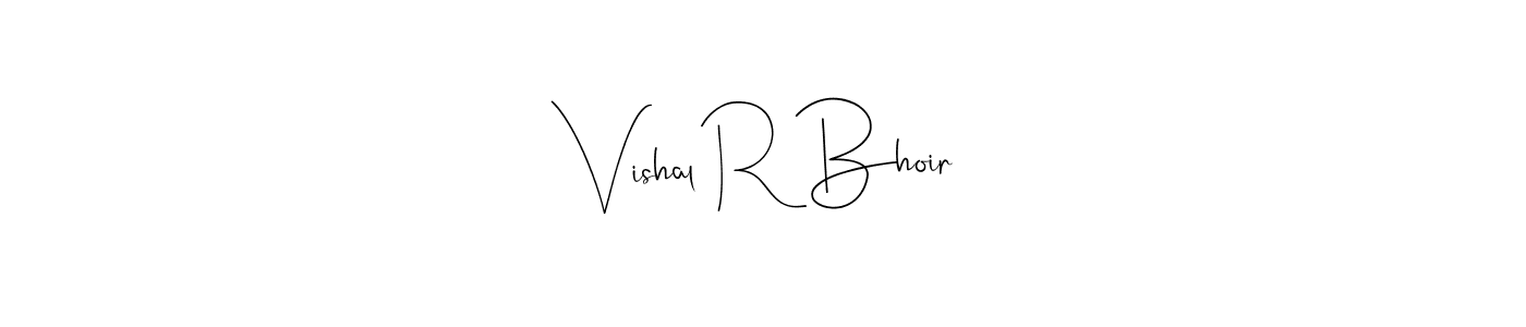 Similarly Andilay-7BmLP is the best handwritten signature design. Signature creator online .You can use it as an online autograph creator for name Vishal R Bhoir. Vishal R Bhoir signature style 4 images and pictures png