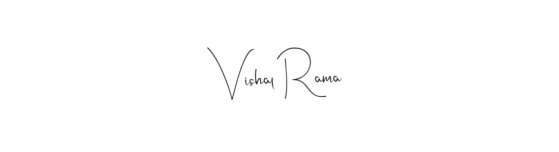 This is the best signature style for the Vishal Rama name. Also you like these signature font (Andilay-7BmLP). Mix name signature. Vishal Rama signature style 4 images and pictures png