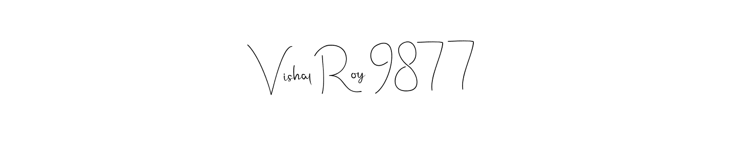 if you are searching for the best signature style for your name Vishal Roy 9877. so please give up your signature search. here we have designed multiple signature styles  using Andilay-7BmLP. Vishal Roy 9877 signature style 4 images and pictures png