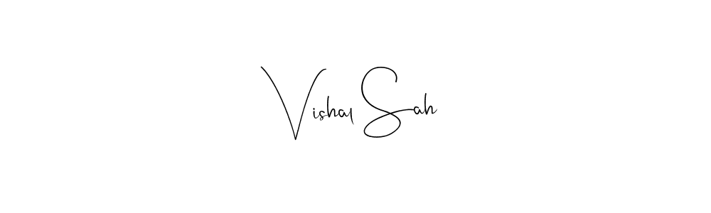 The best way (Andilay-7BmLP) to make a short signature is to pick only two or three words in your name. The name Vishal Sah include a total of six letters. For converting this name. Vishal Sah signature style 4 images and pictures png