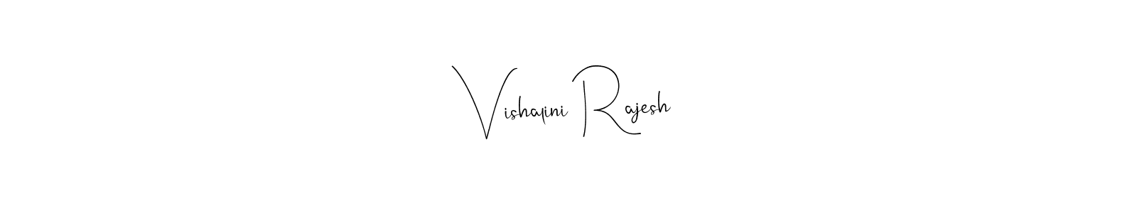 Use a signature maker to create a handwritten signature online. With this signature software, you can design (Andilay-7BmLP) your own signature for name Vishalini Rajesh. Vishalini Rajesh signature style 4 images and pictures png