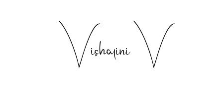 Looking for an artistic signature for Vishalini V? The Andilay-7BmLP calligraphy style gives a sophisticated flow suitable for business cards and emails. Vishalini V signature style 4 images and pictures png