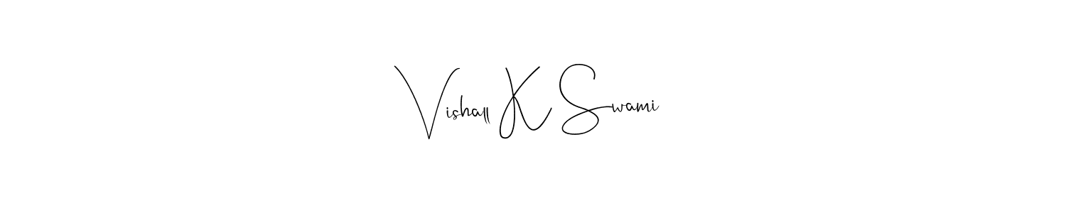 Andilay-7BmLP is a professional signature style that is perfect for those who want to add a touch of class to their signature. It is also a great choice for those who want to make their signature more unique. Get Vishall K Swami name to fancy signature for free. Vishall K Swami signature style 4 images and pictures png