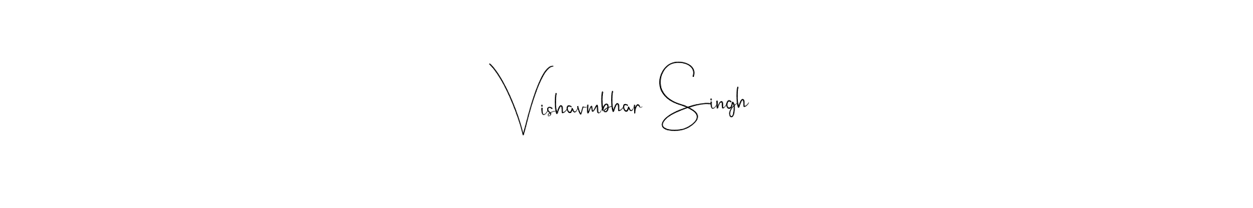 Design your own signature with our free online signature maker. With this signature software, you can create a handwritten (Andilay-7BmLP) signature for name Vishavmbhar  Singh. Vishavmbhar  Singh signature style 4 images and pictures png