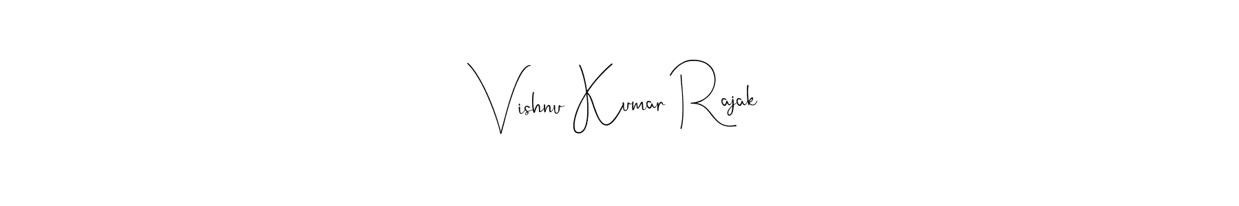 Make a beautiful signature design for name Vishnu Kumar Rajak. With this signature (Andilay-7BmLP) style, you can create a handwritten signature for free. Vishnu Kumar Rajak signature style 4 images and pictures png