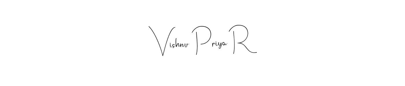 Similarly Andilay-7BmLP is the best handwritten signature design. Signature creator online .You can use it as an online autograph creator for name Vishnu Priya R. Vishnu Priya R signature style 4 images and pictures png