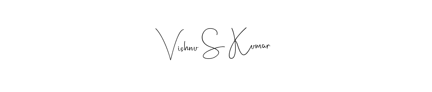 Here are the top 10 professional signature styles for the name Vishnu S Kumar. These are the best autograph styles you can use for your name. Vishnu S Kumar signature style 4 images and pictures png