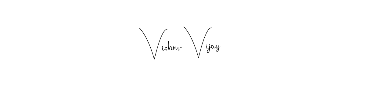 The best way (Andilay-7BmLP) to make a short signature is to pick only two or three words in your name. The name Vishnu Vijay include a total of six letters. For converting this name. Vishnu Vijay signature style 4 images and pictures png