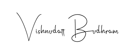 Turn your name Vishnudatt Budhram into a signature brand with Andilay-7BmLP styling. Download in standard PNG or transparent format anytime. Vishnudatt Budhram signature style 4 images and pictures png