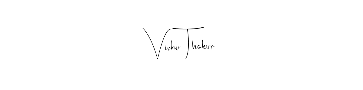 This is the best signature style for the Vishu Thakur name. Also you like these signature font (Andilay-7BmLP). Mix name signature. Vishu Thakur signature style 4 images and pictures png