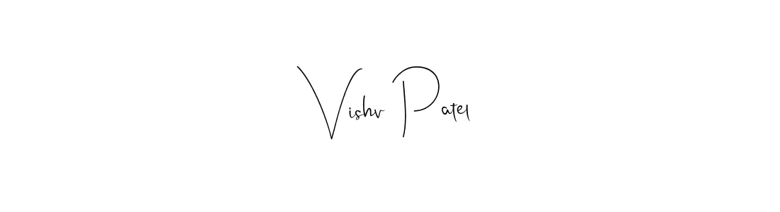 Make a beautiful signature design for name Vishv Patel. Use this online signature maker to create a handwritten signature for free. Vishv Patel signature style 4 images and pictures png