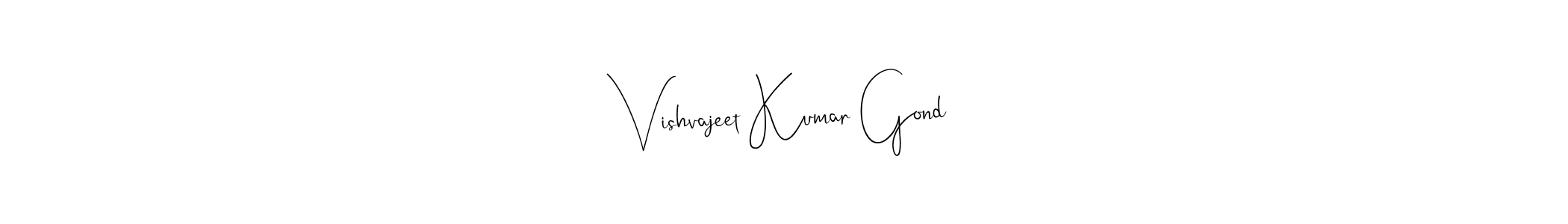 Also You can easily find your signature by using the search form. We will create Vishvajeet Kumar Gond name handwritten signature images for you free of cost using Andilay-7BmLP sign style. Vishvajeet Kumar Gond signature style 4 images and pictures png
