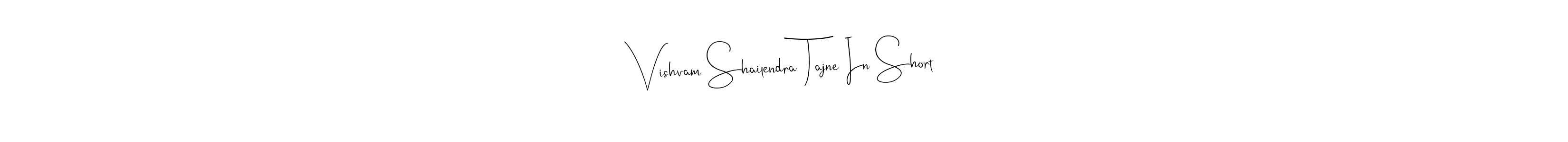 The best way (Andilay-7BmLP) to make a short signature is to pick only two or three words in your name. The name Vishvam Shailendra Tajne In Short include a total of six letters. For converting this name. Vishvam Shailendra Tajne In Short signature style 4 images and pictures png