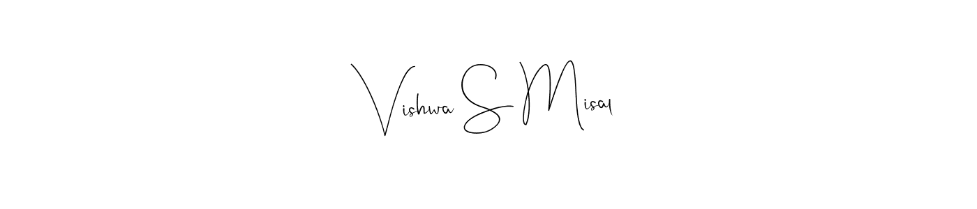 Use a signature maker to create a handwritten signature online. With this signature software, you can design (Andilay-7BmLP) your own signature for name Vishwa S Misal. Vishwa S Misal signature style 4 images and pictures png