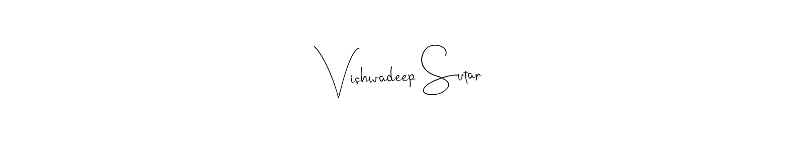 Use a signature maker to create a handwritten signature online. With this signature software, you can design (Andilay-7BmLP) your own signature for name Vishwadeep Sutar. Vishwadeep Sutar signature style 4 images and pictures png