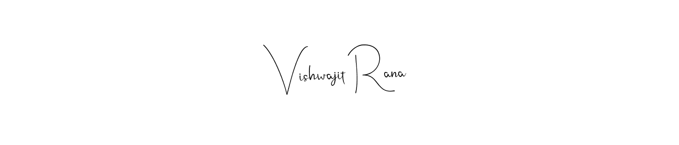 Use a signature maker to create a handwritten signature online. With this signature software, you can design (Andilay-7BmLP) your own signature for name Vishwajit Rana. Vishwajit Rana signature style 4 images and pictures png