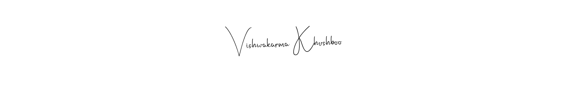 Use a signature maker to create a handwritten signature online. With this signature software, you can design (Andilay-7BmLP) your own signature for name Vishwakarma Khushboo. Vishwakarma Khushboo signature style 4 images and pictures png