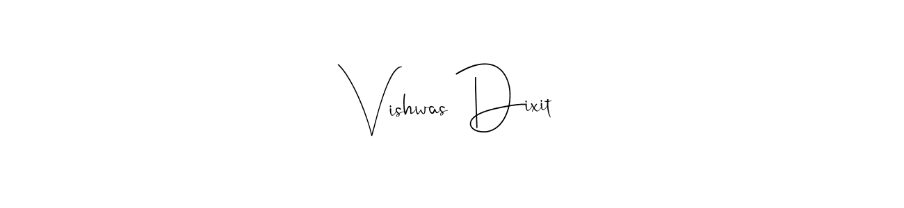 Vishwas Dixit stylish signature style. Best Handwritten Sign (Andilay-7BmLP) for my name. Handwritten Signature Collection Ideas for my name Vishwas Dixit. Vishwas Dixit signature style 4 images and pictures png