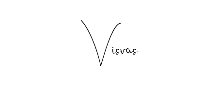 Try this chic Visvas handwritten sign style. Using Andilay-7BmLP font elements, it gives your name a sleek, memorable identity. Visvas signature style 4 images and pictures png