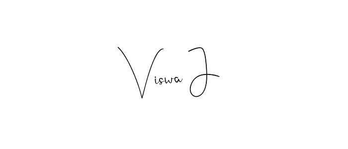 This is the best signature style for the Viswa J name. Also you like these signature font (Andilay-7BmLP). Mix name signature. Viswa J signature style 4 images and pictures png