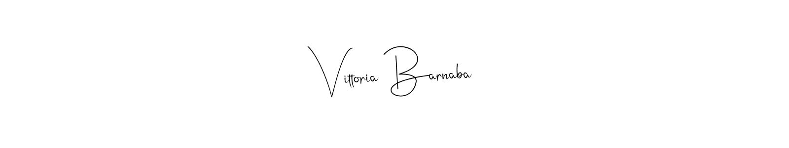 if you are searching for the best signature style for your name Vittoria Barnaba. so please give up your signature search. here we have designed multiple signature styles  using Andilay-7BmLP. Vittoria Barnaba signature style 4 images and pictures png