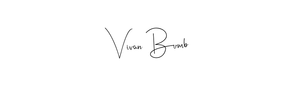 Best and Professional Signature Style for Vivan Bumb. Andilay-7BmLP Best Signature Style Collection. Vivan Bumb signature style 4 images and pictures png