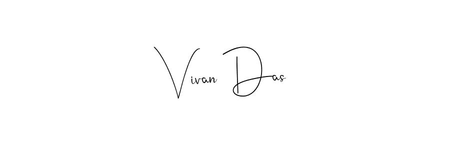 The best way (Andilay-7BmLP) to make a short signature is to pick only two or three words in your name. The name Vivan Das include a total of six letters. For converting this name. Vivan Das signature style 4 images and pictures png