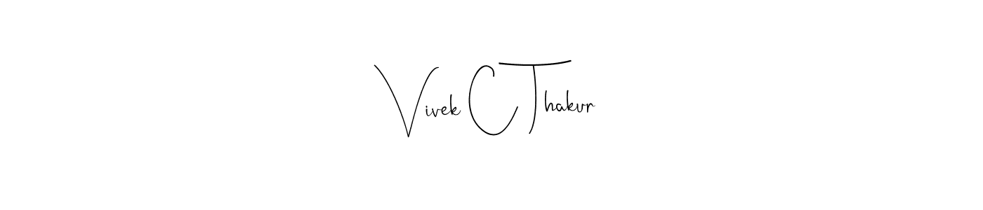 Use a signature maker to create a handwritten signature online. With this signature software, you can design (Andilay-7BmLP) your own signature for name Vivek C Thakur. Vivek C Thakur signature style 4 images and pictures png