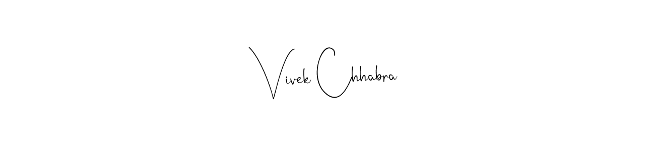 Design your own signature with our free online signature maker. With this signature software, you can create a handwritten (Andilay-7BmLP) signature for name Vivek Chhabra. Vivek Chhabra signature style 4 images and pictures png