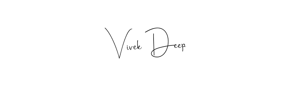 How to Draw Vivek Deep signature style? Andilay-7BmLP is a latest design signature styles for name Vivek Deep. Vivek Deep signature style 4 images and pictures png