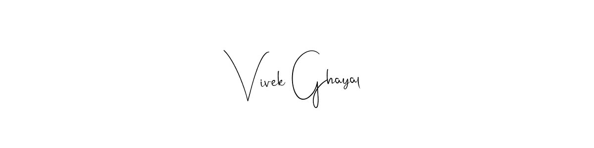 Also You can easily find your signature by using the search form. We will create Vivek Ghayal name handwritten signature images for you free of cost using Andilay-7BmLP sign style. Vivek Ghayal signature style 4 images and pictures png