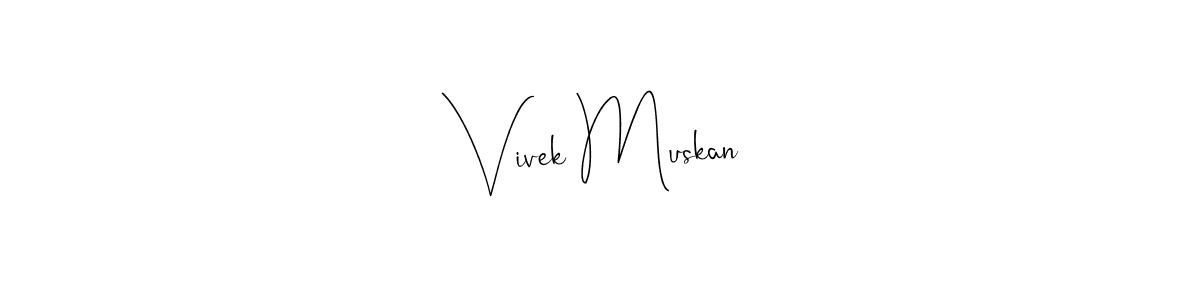 How to Draw Vivek Muskan signature style? Andilay-7BmLP is a latest design signature styles for name Vivek Muskan. Vivek Muskan signature style 4 images and pictures png