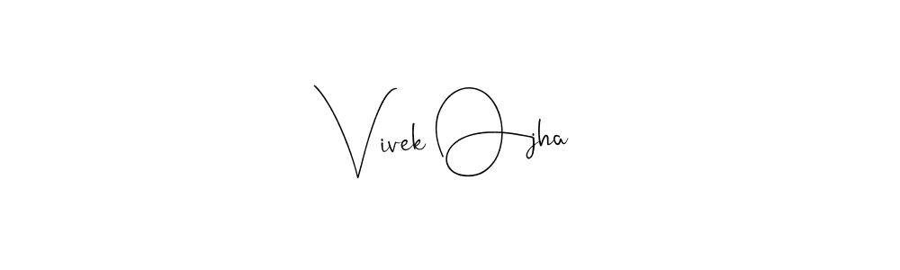 Make a beautiful signature design for name Vivek Ojha. Use this online signature maker to create a handwritten signature for free. Vivek Ojha signature style 4 images and pictures png