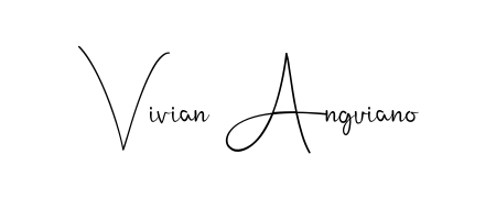 Give your name Vivian Anguiano an exquisite flair with the Andilay-7BmLP script font. Ideal for contracts, resumes, and formal letterheads. Vivian Anguiano signature style 4 images and pictures png