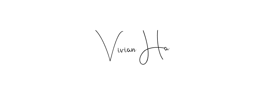 Make a beautiful signature design for name Vivian Ha. Use this online signature maker to create a handwritten signature for free. Vivian Ha signature style 4 images and pictures png