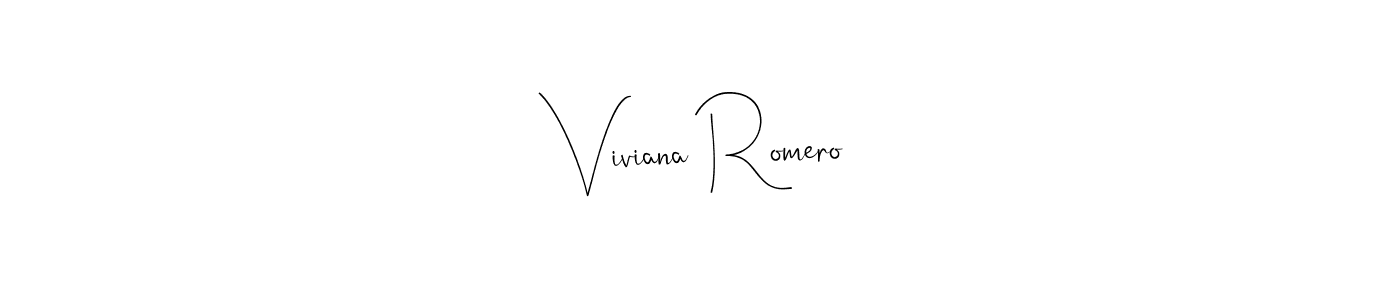 Also we have Viviana Romero name is the best signature style. Create professional handwritten signature collection using Andilay-7BmLP autograph style. Viviana Romero signature style 4 images and pictures png