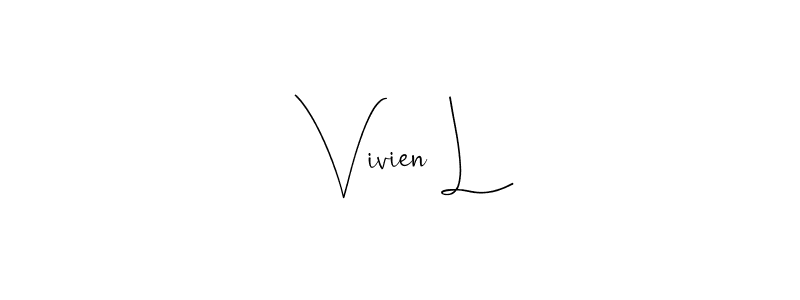 Also we have Vivien L name is the best signature style. Create professional handwritten signature collection using Andilay-7BmLP autograph style. Vivien L signature style 4 images and pictures png
