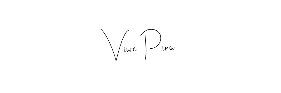 Similarly Andilay-7BmLP is the best handwritten signature design. Signature creator online .You can use it as an online autograph creator for name Viwe Pina. Viwe Pina signature style 4 images and pictures png