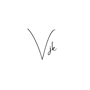 You should practise on your own different ways (Andilay-7BmLP) to write your name (Vjk) in signature. don't let someone else do it for you. Vjk signature style 4 images and pictures png