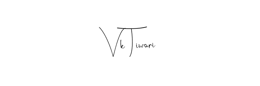 Make a beautiful signature design for name Vk Tiwari. With this signature (Andilay-7BmLP) style, you can create a handwritten signature for free. Vk Tiwari signature style 4 images and pictures png