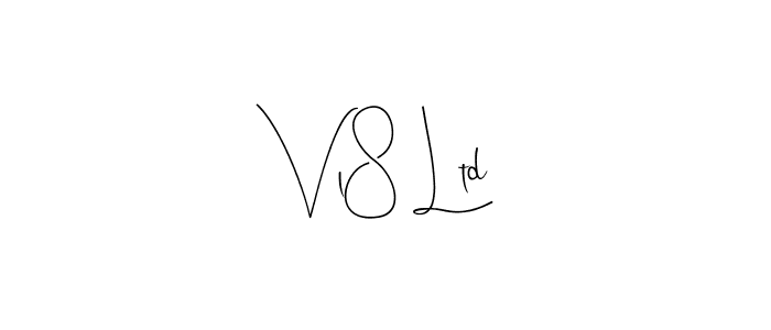 Create a beautiful signature design for name Vl8 Ltd. With this signature (Andilay-7BmLP) fonts, you can make a handwritten signature for free. Vl8 Ltd signature style 4 images and pictures png