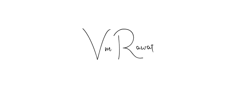 Make a beautiful signature design for name Vm Rawat. Use this online signature maker to create a handwritten signature for free. Vm Rawat signature style 4 images and pictures png