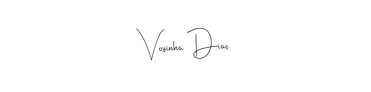 Create a beautiful signature design for name Vozinha Dias. With this signature (Andilay-7BmLP) fonts, you can make a handwritten signature for free. Vozinha Dias signature style 4 images and pictures png