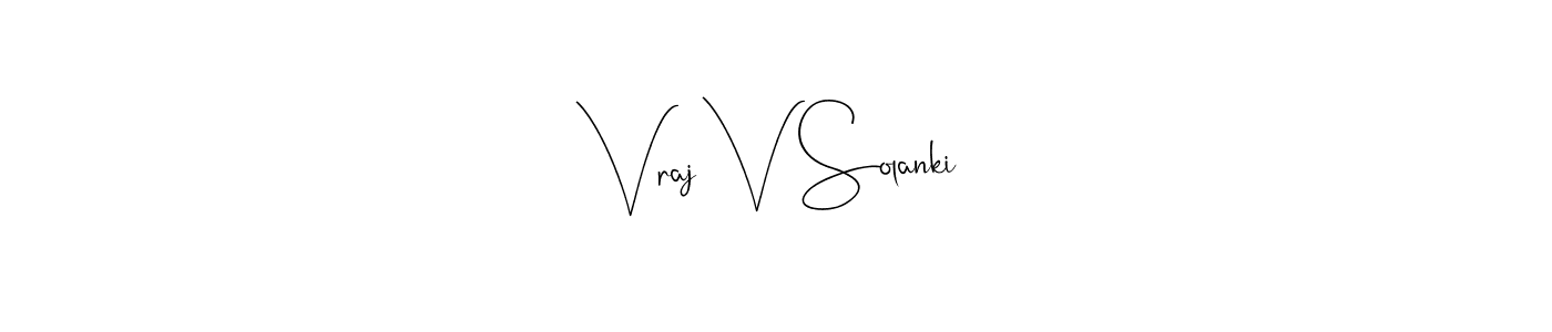 Best and Professional Signature Style for Vraj V Solanki. Andilay-7BmLP Best Signature Style Collection. Vraj V Solanki signature style 4 images and pictures png