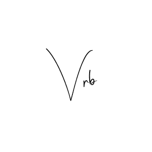 Vrb stylish signature style. Best Handwritten Sign (Andilay-7BmLP) for my name. Handwritten Signature Collection Ideas for my name Vrb. Vrb signature style 4 images and pictures png