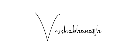 Master the art of signing with Vrushabhanatth written in fluent Andilay-7BmLP script. A great template to practice and refine your handwriting. Vrushabhanatth signature style 4 images and pictures png