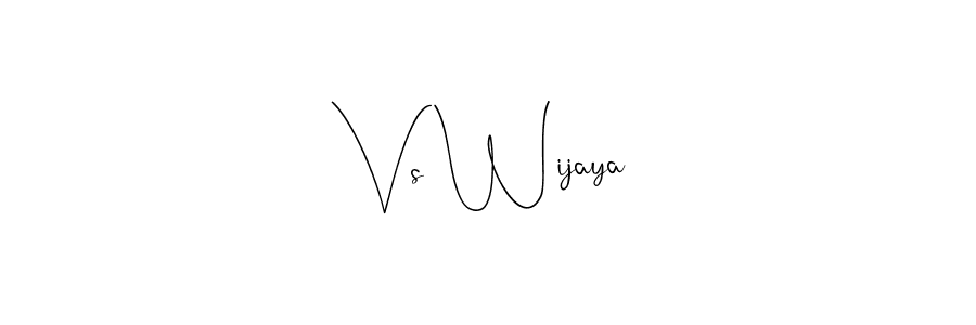 Make a beautiful signature design for name Vs Wijaya. Use this online signature maker to create a handwritten signature for free. Vs Wijaya signature style 4 images and pictures png