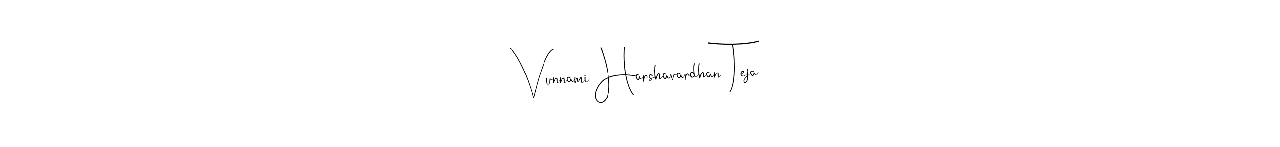 It looks lik you need a new signature style for name Vunnami Harshavardhan Teja. Design unique handwritten (Andilay-7BmLP) signature with our free signature maker in just a few clicks. Vunnami Harshavardhan Teja signature style 4 images and pictures png