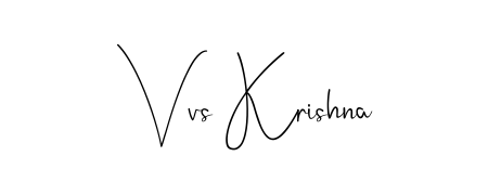 Designed for modern professionals: Vvs Krishna name signature crafted with Andilay-7BmLP script. Ready for digital PDF workflows. Vvs Krishna signature style 4 images and pictures png